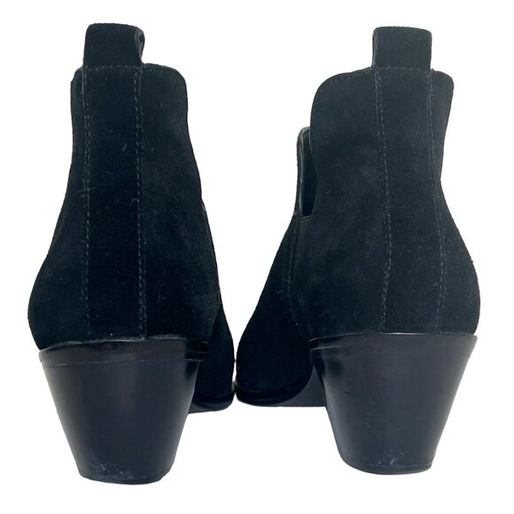 Sigerson Morrison black suede slip on ankle boots size 8.5 - Picture 5 of 10